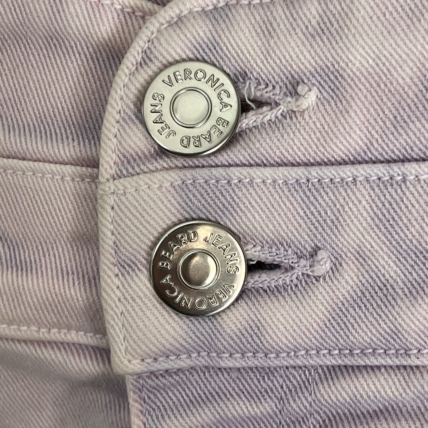 Veronica Beard 26/2 Jaylen High Rise Pleated Denim Shorts Lavender Purple