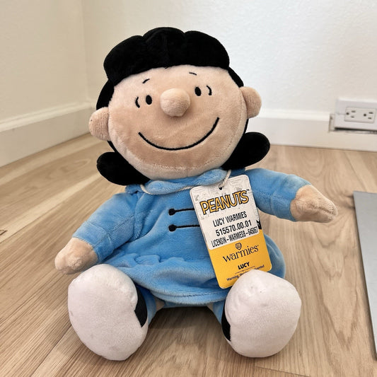 NEW Peanuts Lucy Warmies Microwaveable Weighted Heated Scented Warming Plush