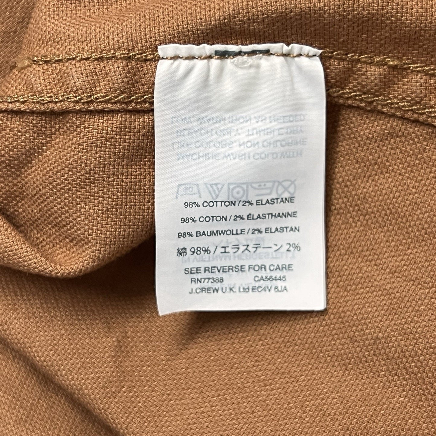 Madewell XS High-Waist Snap Button Up Retro Mini Skirt Brown Cutoff Raw Hem
