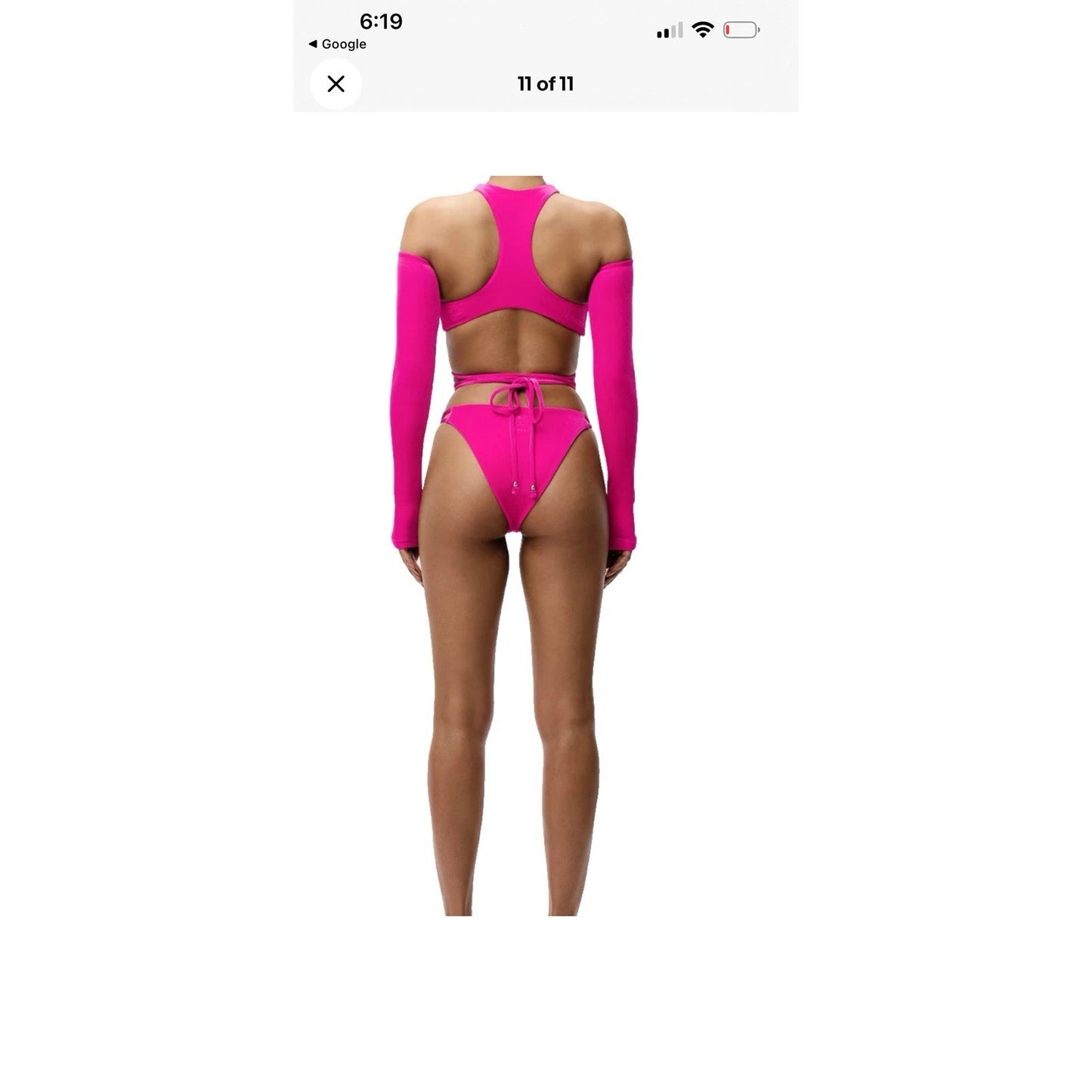 adidas IVY PARK 2X Pink Velvet Sexy Beyonce Bra Sleeves Bikini Top Festival