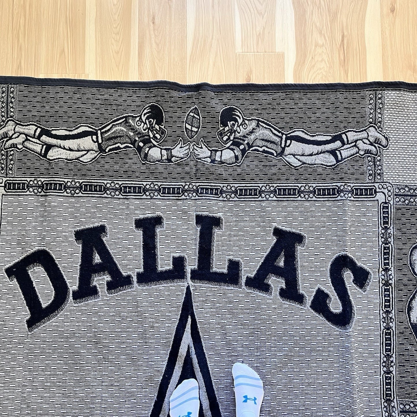 Vintage Dallas Cowboys Tapestry Blanket Throw NFL Football 76 x 93” XL