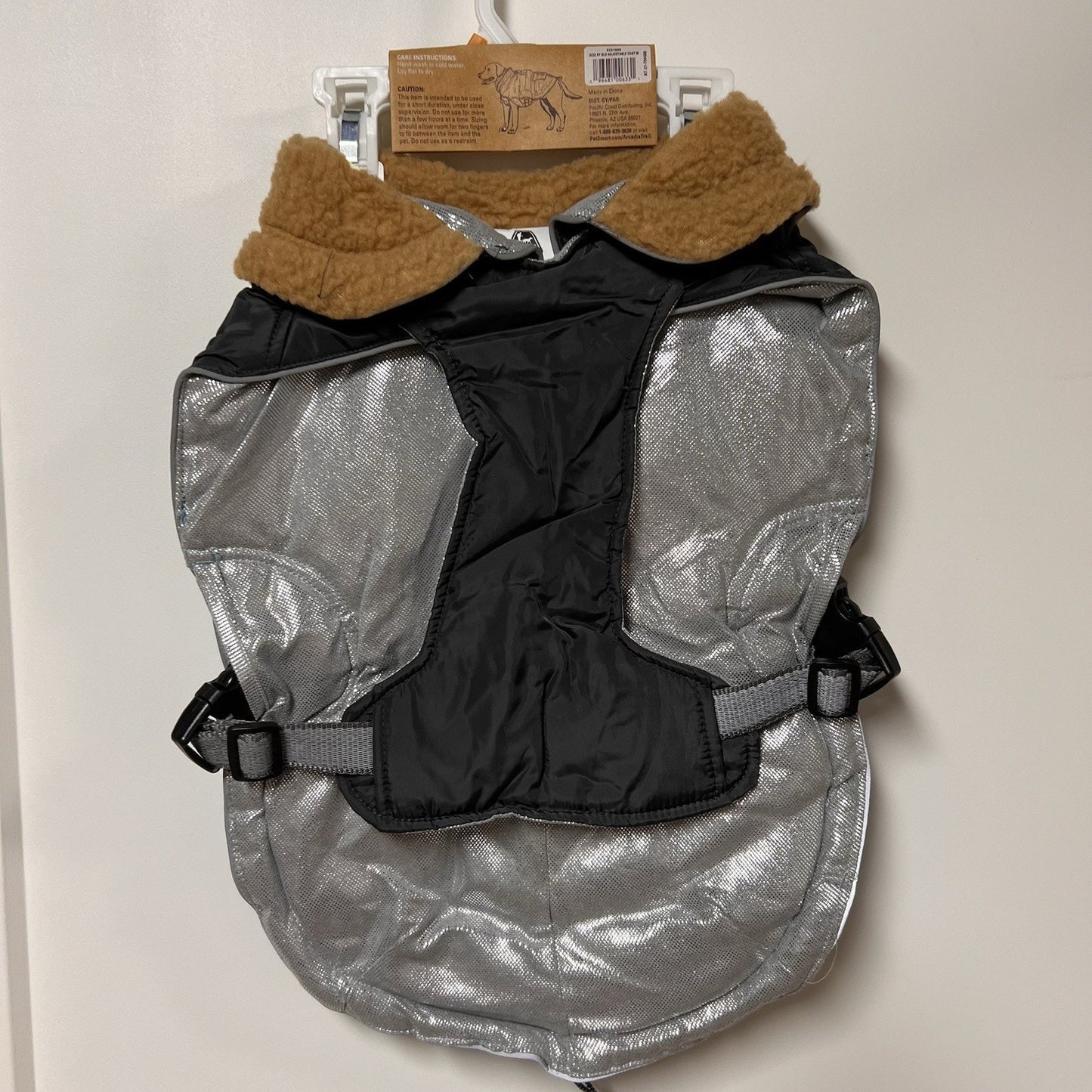 Arcadia Trail LARGE Insulated Dog Puffer Coat Sherpa Fleece Reflective Thermal