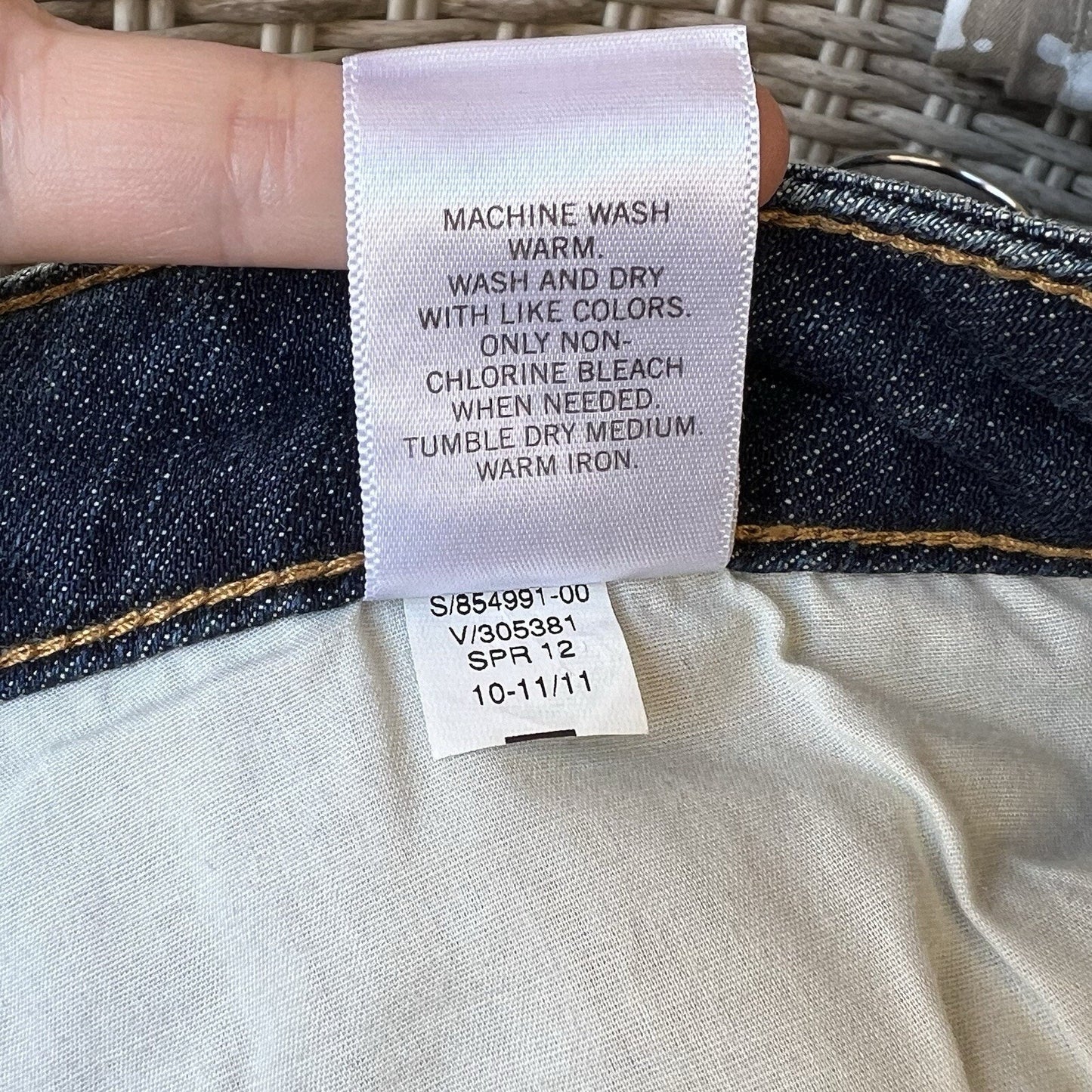 NWT Banana Republic Sz 10 Long Bootcut Jeans 30/10L Dark Low Rise Straight