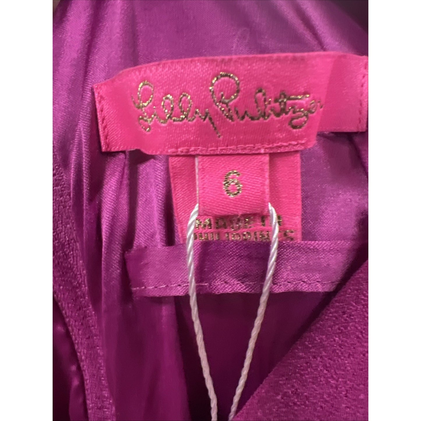 Lilly Pulitzer Kallie Ruffle Jumpsuit Bordeaux Berry Women’s Size 6