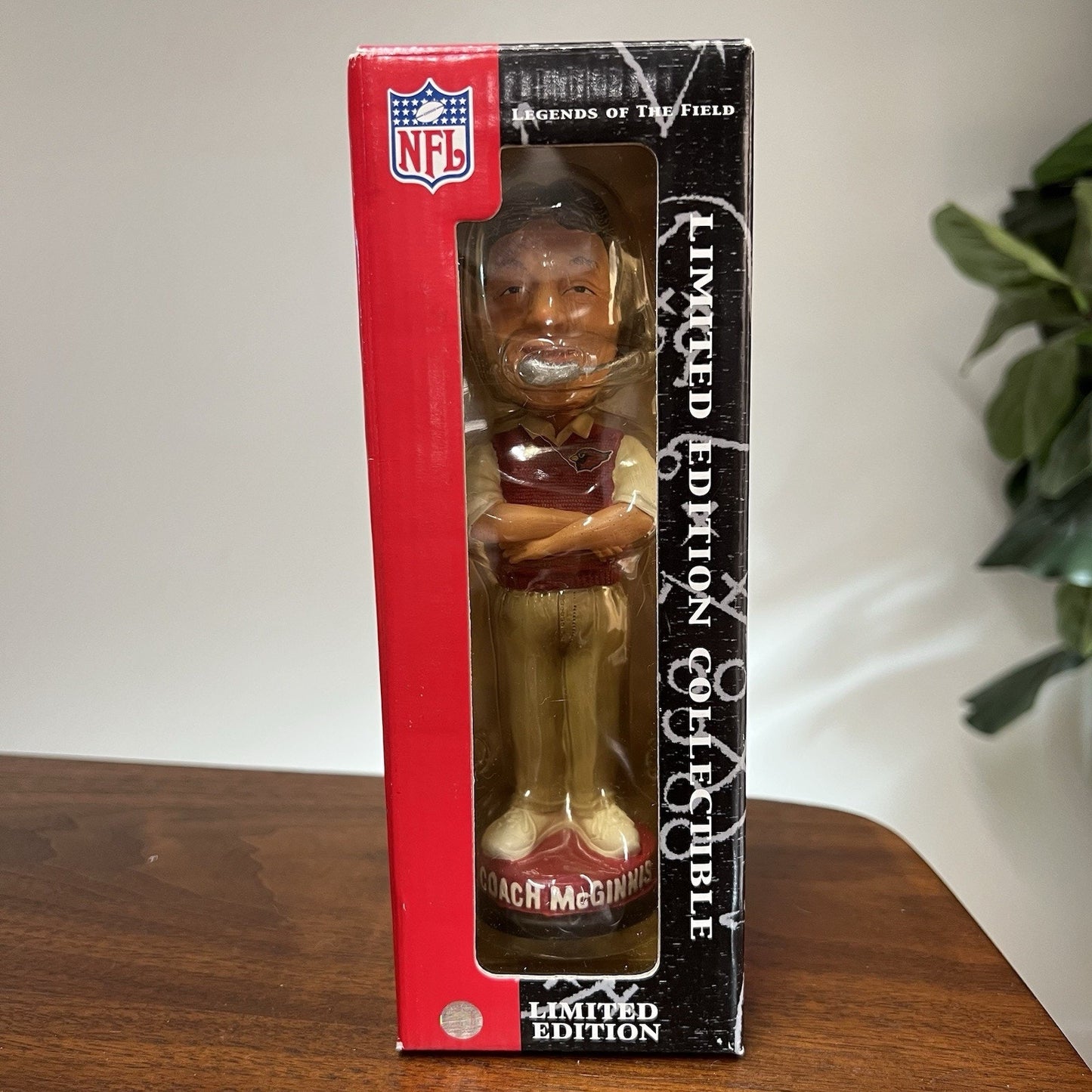 Signed Coach McGinnis Legends Of The Field Cardinals Ltd Edition Bobblehead