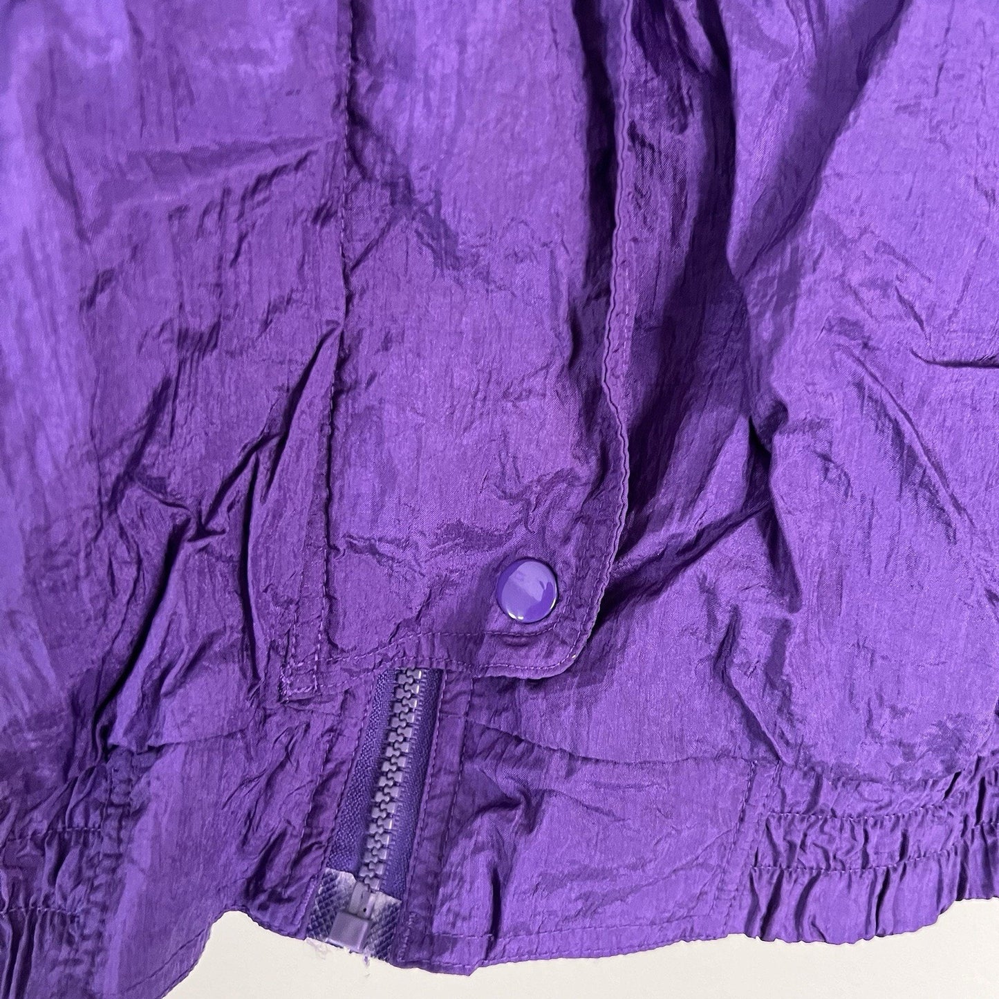 Retro Westside Connection Windbreaker Purple Ski Jacket 80s 90s Womens Vintage