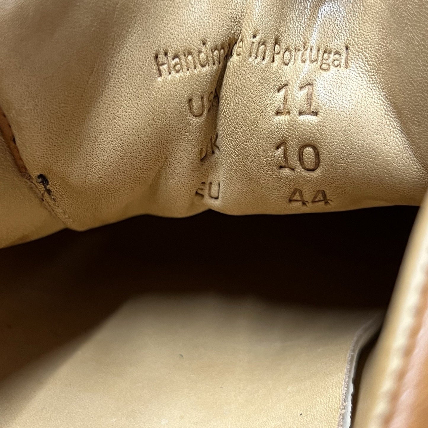 Royal Albartross (11) Driver Golf Shoes Brown Handmade Leather Suede Spikeless