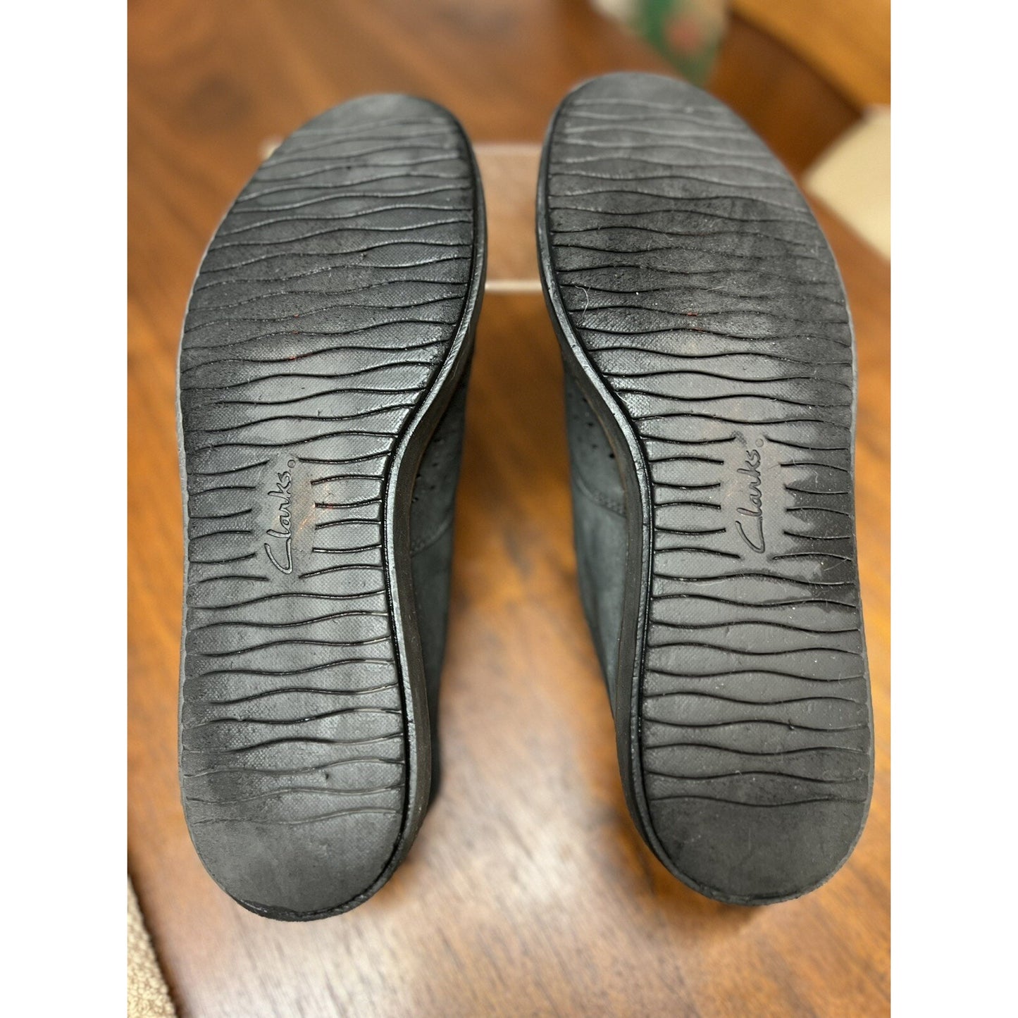 Clarks Mens Black Oxfords Lace Ups Casual Shoes SZ 9.5