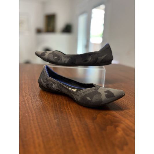 Rothy's The Point Grey Camo Flat Knit Slip-on Women's Size 9.5 Comfort