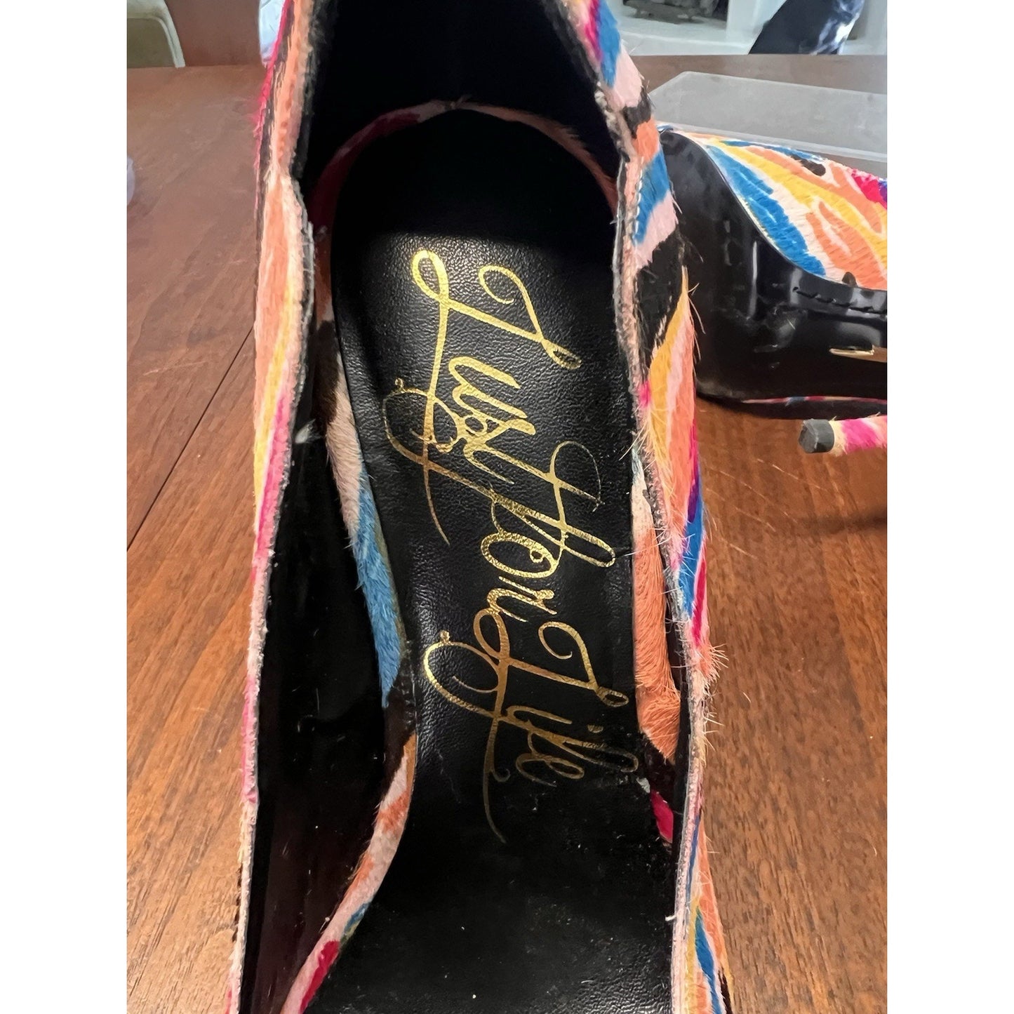 Lust For Life Kash Wild Multi Pony Fur Pumps Stiletto Pointed Toe Women’s Size 6