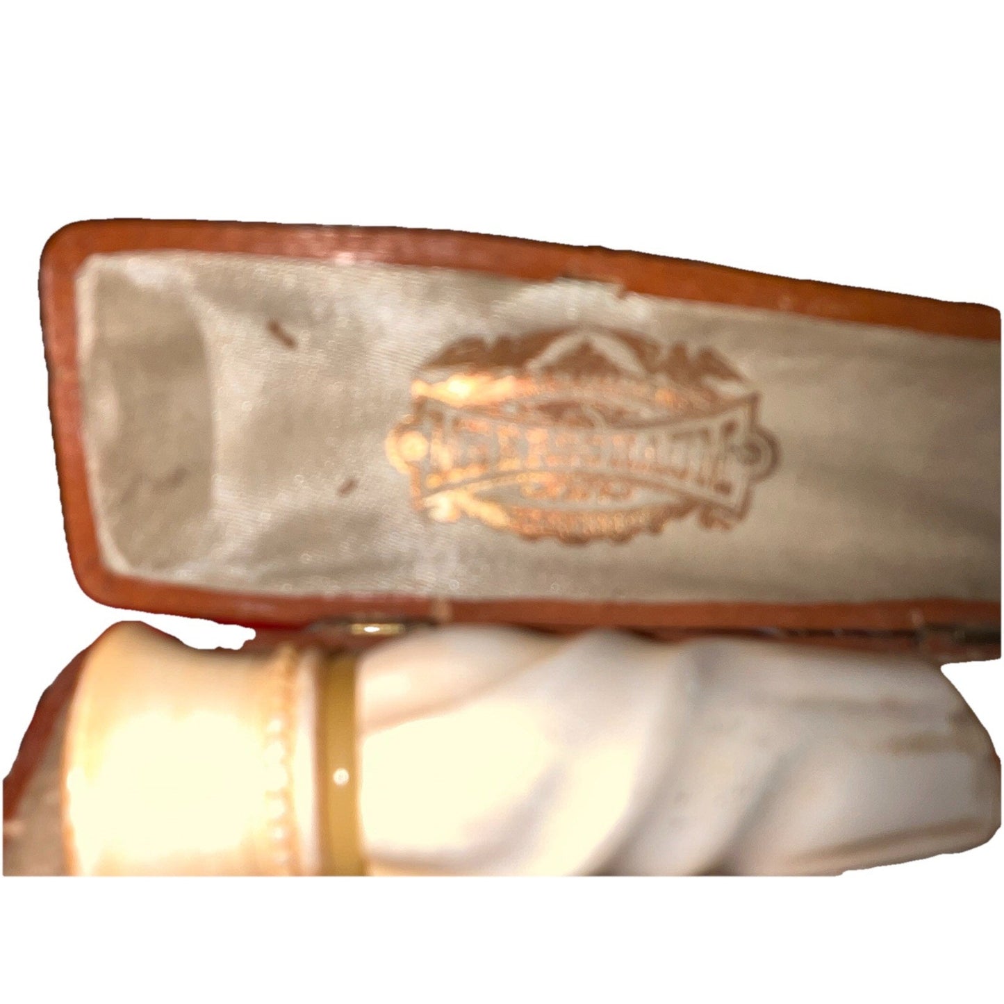Antique Carved Meerschaum Cheroot Cigar Holder