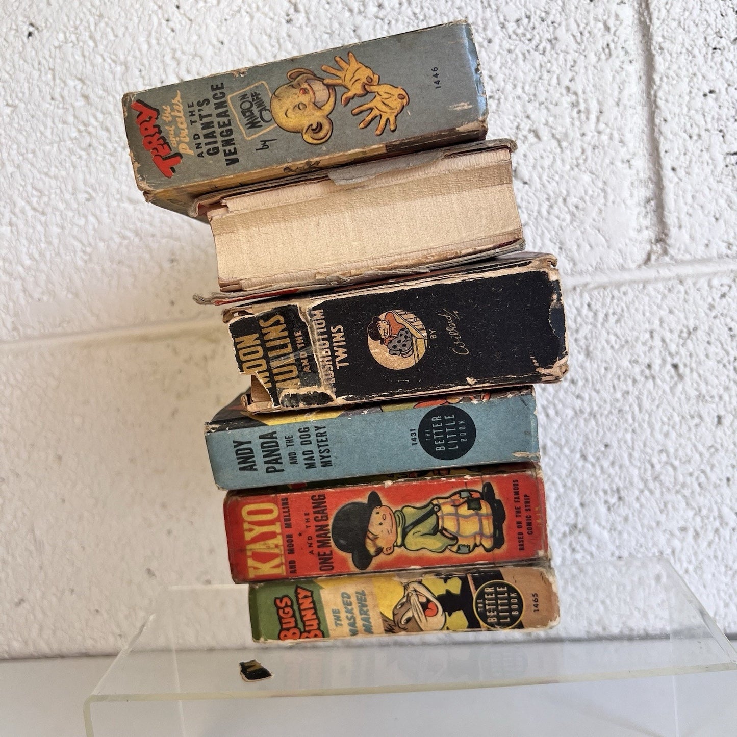 Lot Of 6 Better Little Books Pinocchio Bugs Bunny Moon Mullins Terry & Pirates