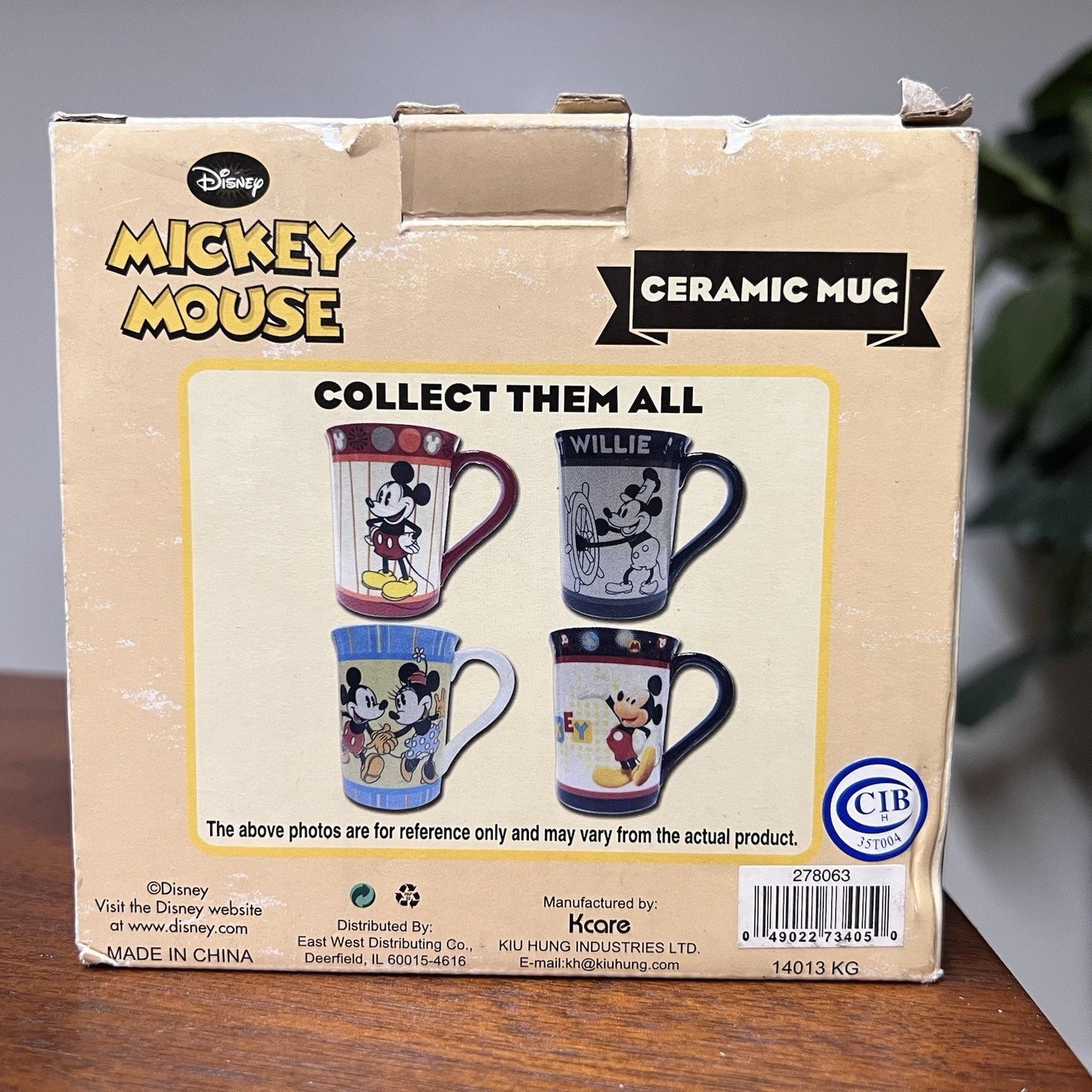 Vintage Disney Mickey Minnie Mouse Pluto Collectible Coffee Mug Cup Kcare Retro