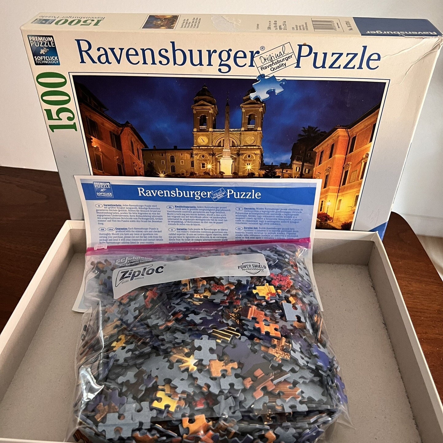 RARE Ravensburger “The Spanish Steps in Rome” 1,500 Piece Jigsaw Puzzle 2009