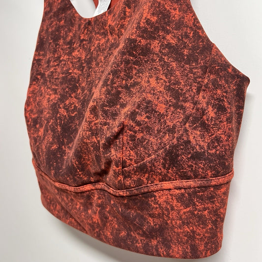 Lululemon XL Wunder Train Longline Sports Bra (14) Red Full Coverage Racer Back