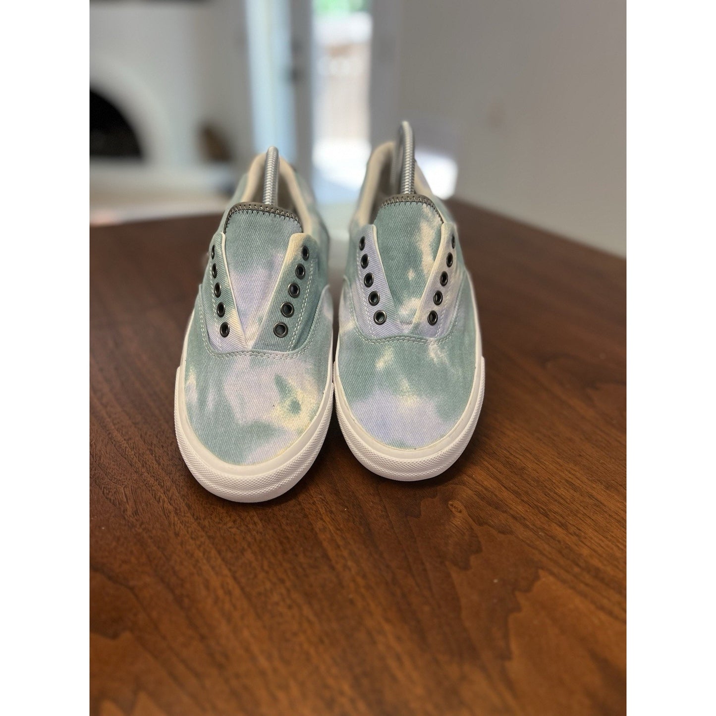 Crown Vintage CR-Greyden Shoes Mens Size 9M Blue Tie Dye Canvas Lace Up Casual