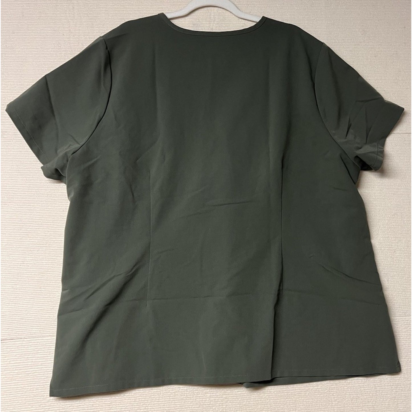 Figs Technical Collection Catarina Dark Green Short Sleeve Scrub Top Sz 5XL
