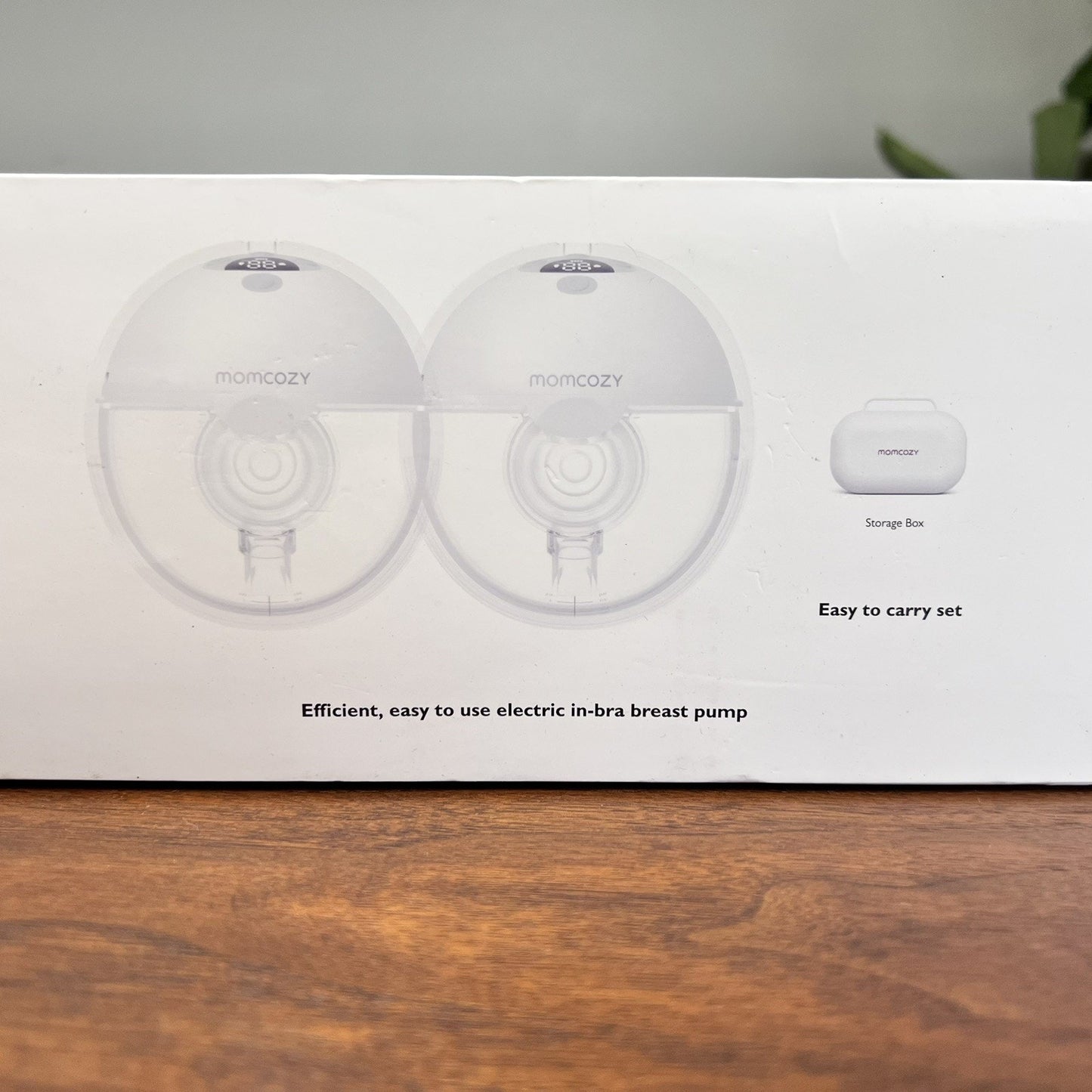 Momcozy M5 DOUBLE Silent Wearable Breast Pumps Hands Free Electric Open Box