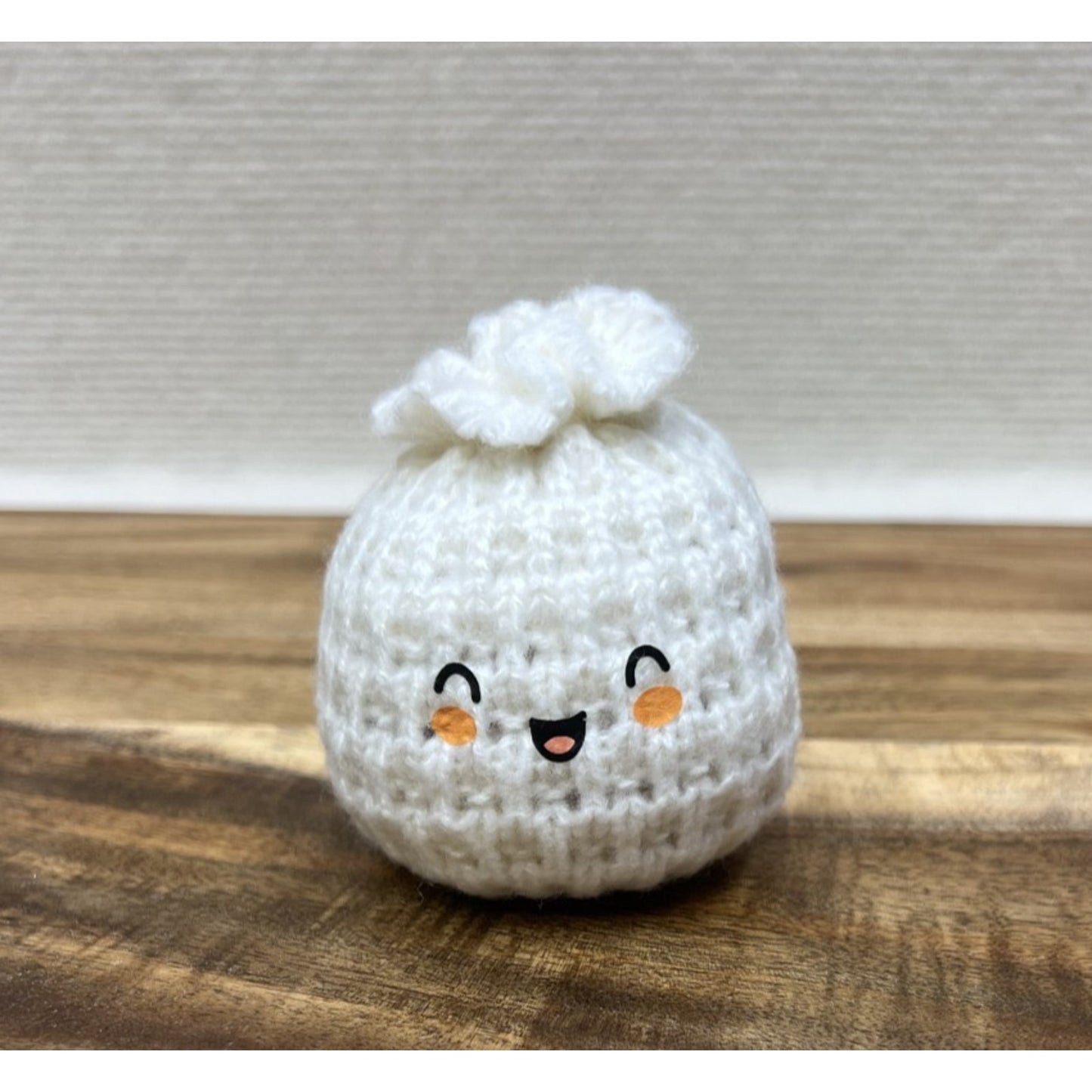 NEW Hand Crocheted Smiling Dumpling Foot Bag / Hackysack Durable Indoor/Outdoor