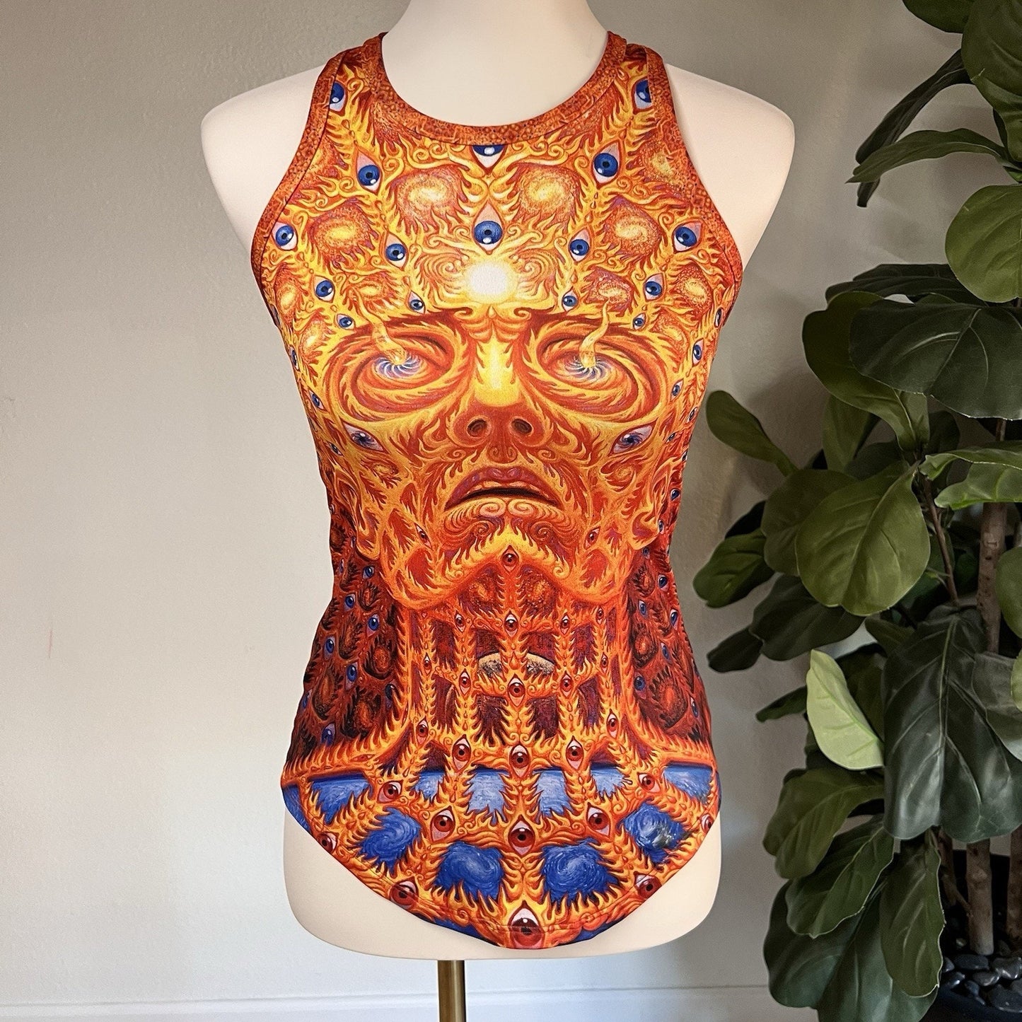 NWOT Alex Grey Chapel of Sacred Mirrors CoSM Oversoul Vision Lab Women Shirt Art