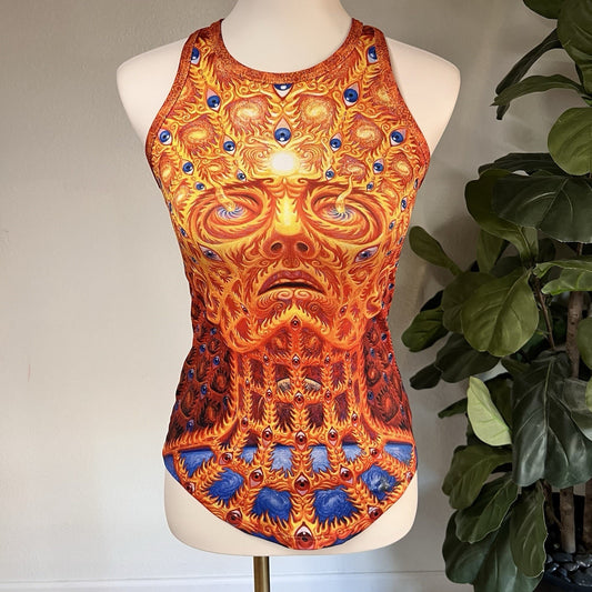 NWOT Alex Grey Chapel of Sacred Mirrors CoSM Oversoul Vision Lab Women Shirt Art