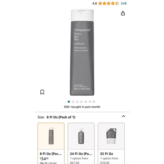 Living proof Perfect hair Day Hydrating Color Safe Conditioner - 8 fl oz
