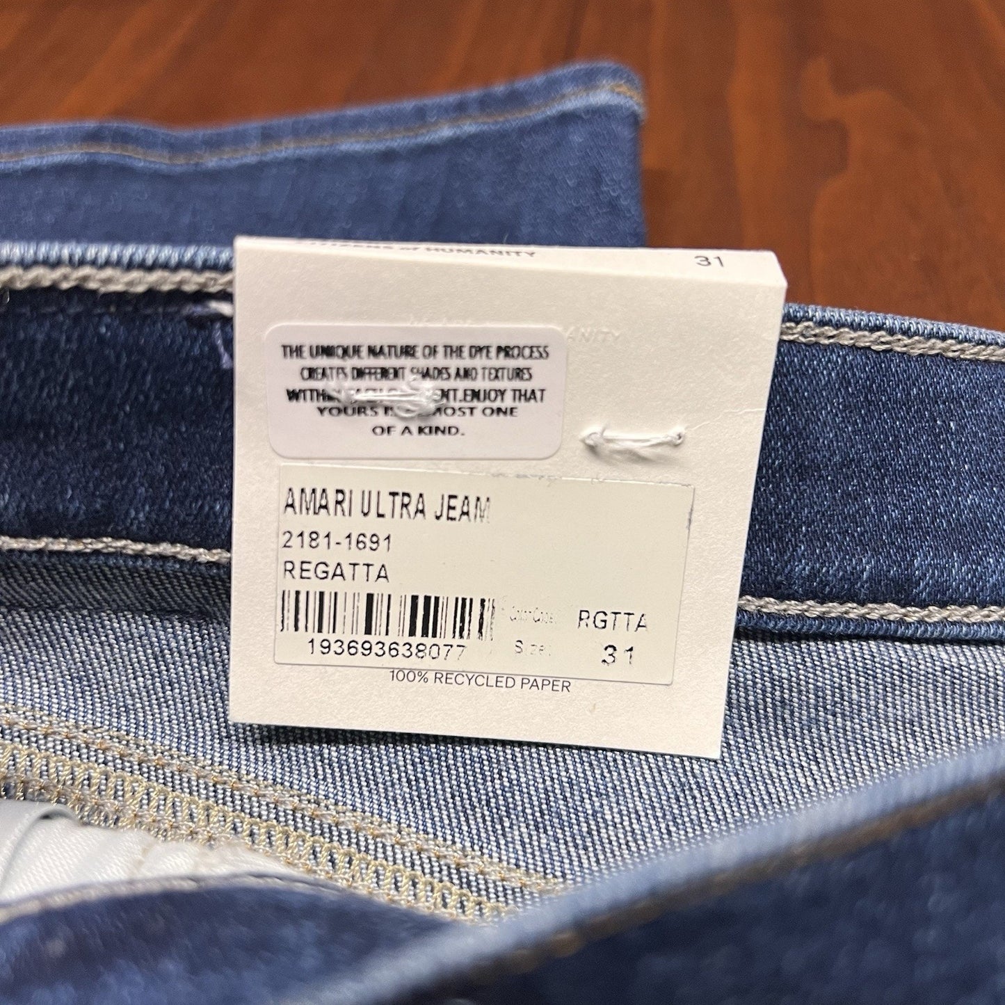 Citizens Of Humanity Amari Ultra Flare Jean (31) 90s Wide Leg Dark Wash Regatta