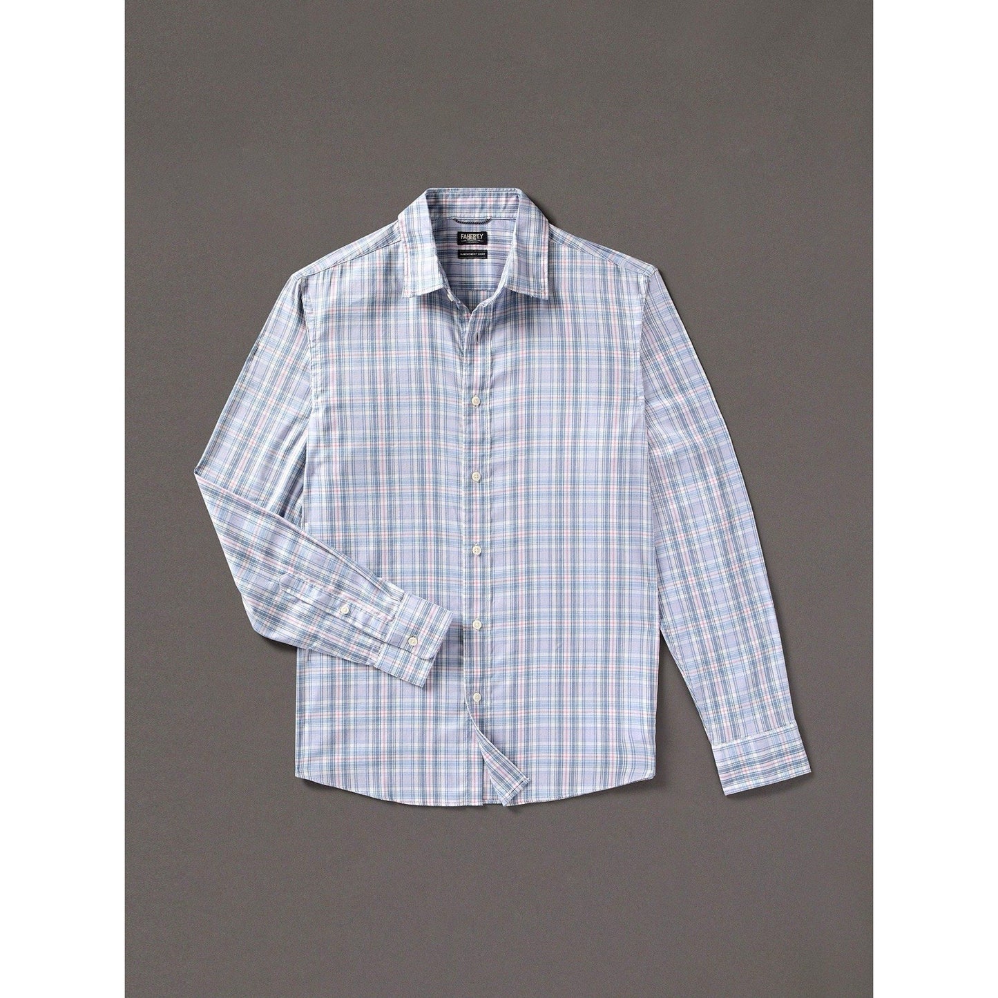 Faherty Reserve Movement Shirt XL Coastal Gingham Plaid Long Sleeve Button Up