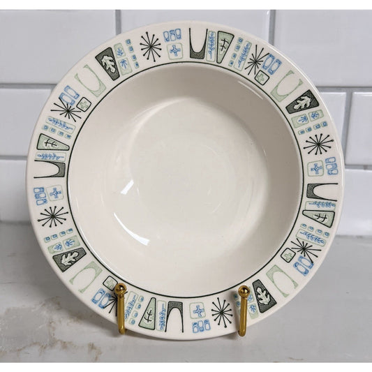 8 Cathay Taylor Smith & Taylor Atomic Starburst Soup Bowls Taylorstone MCM Retro