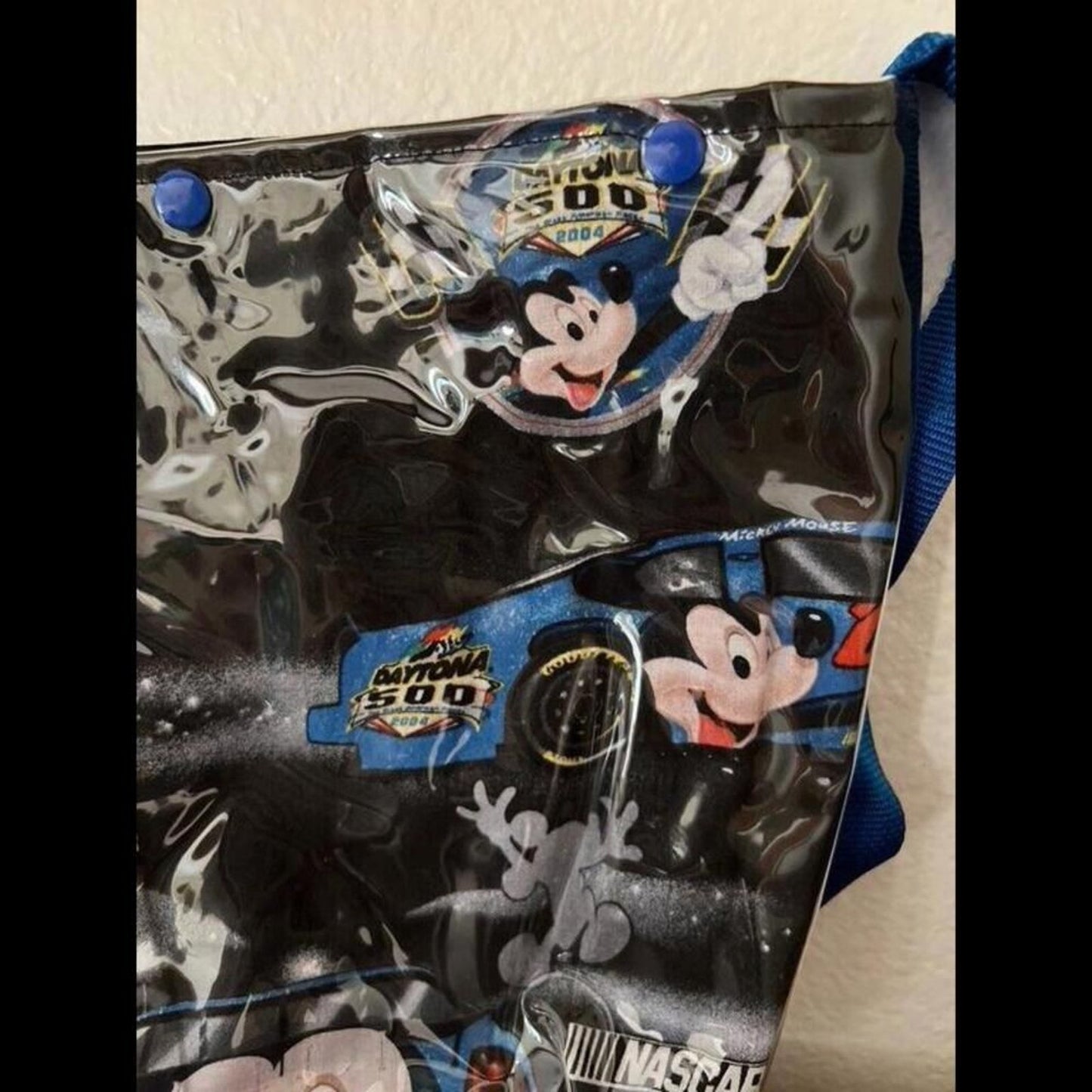 RARE Mickey Mouse 2004 Daytona 500 NASCAR Tote Bag Collectible Souvenir Disney