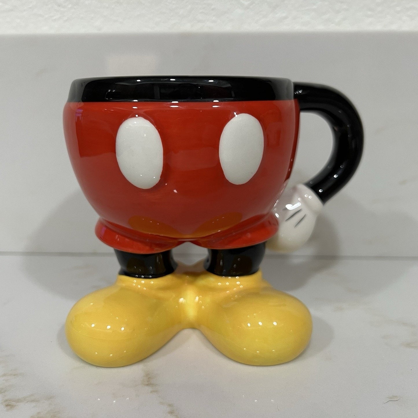 Mickey Mouse Mug Disney Parks Coffee 3D Body Pants Legs Signature Stoneware