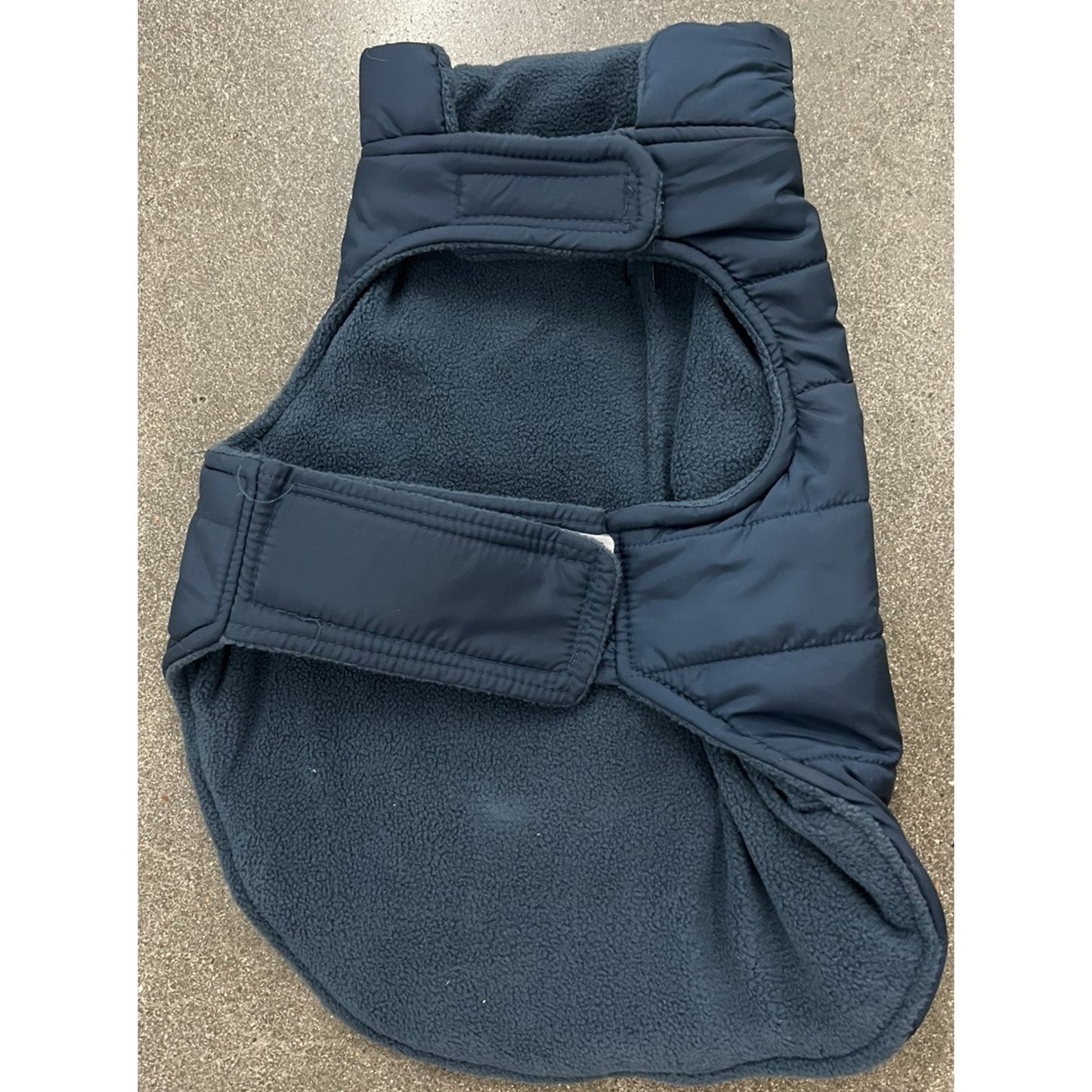 Top Paw Blue Fleece Lined Puffer For Dogs Size M