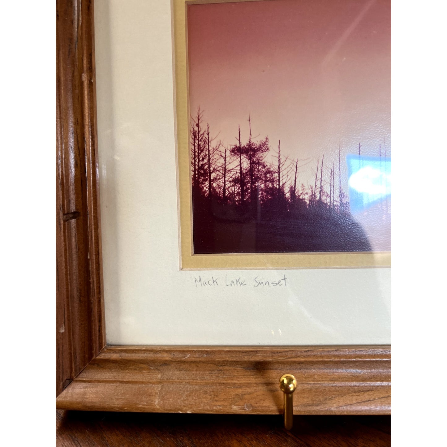 Ken Scott 1985 "Mack Lake Sunset" Michigan Original Signed Sepia Photograph