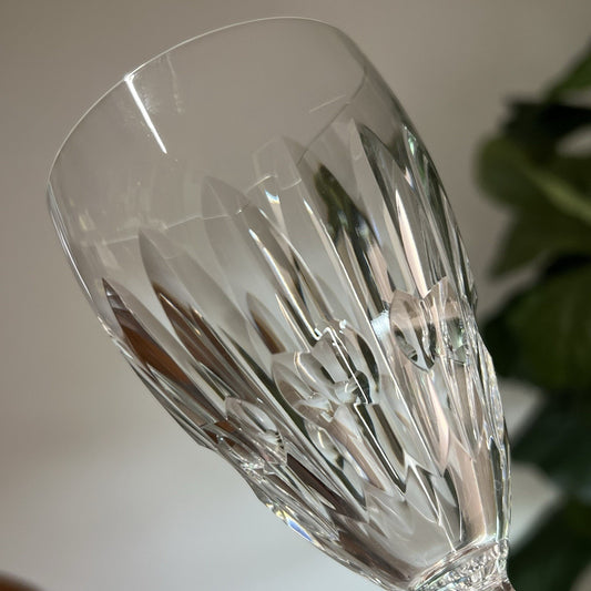 6 x Baccarat Auteuil Claret Wine Glasses Crystal France Vintage Barware