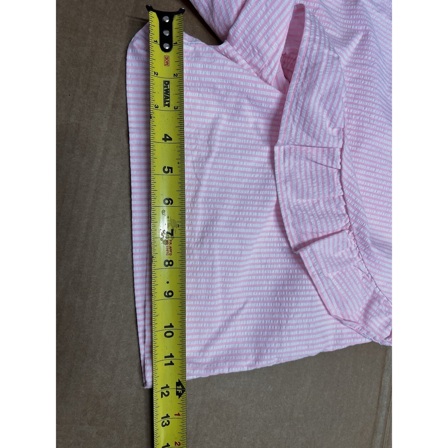 Lilly Pulitzer Sz 2 Mini Skort Neon Pink Preppy Girlie Seersucker Ruffle Faye