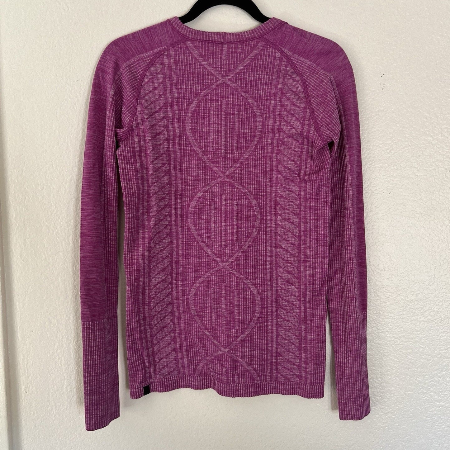 Sz 6/S Lululemon Rest Less Long Sleeve Pullover Shirt Running Yoga Thumbholes