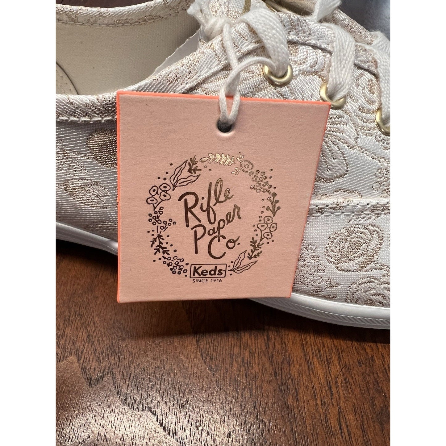 Keds x Rifle Paper Co. Champion Colette Sneakers Floral Jacquard Pattern Sz 9.5W
