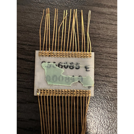 Rare Vintage Thin-Film Hybrid IC Multi-Chip Module Gold Wire Bonds Display Piece