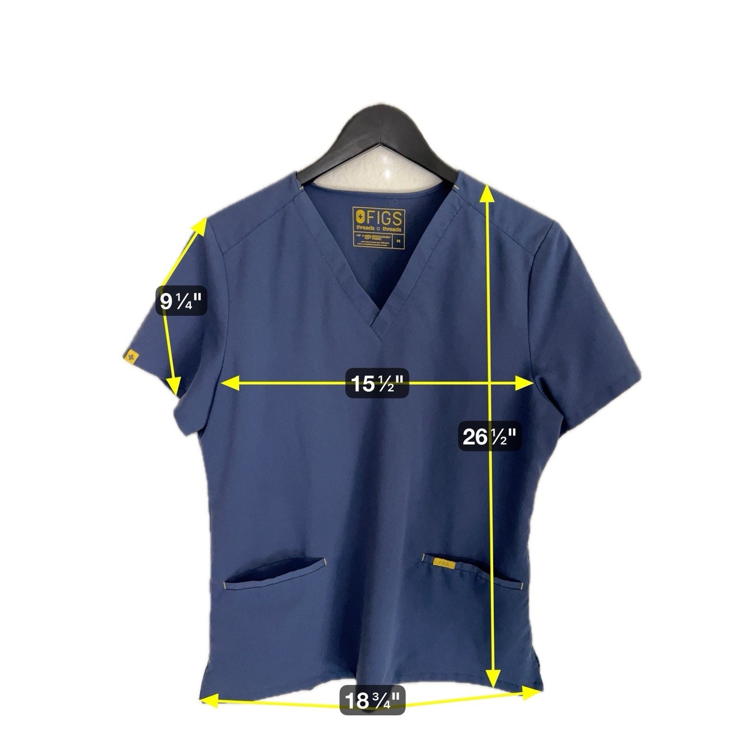 FIGS Catarina 3 Pocket Women’s Scrub Top Size Medium
