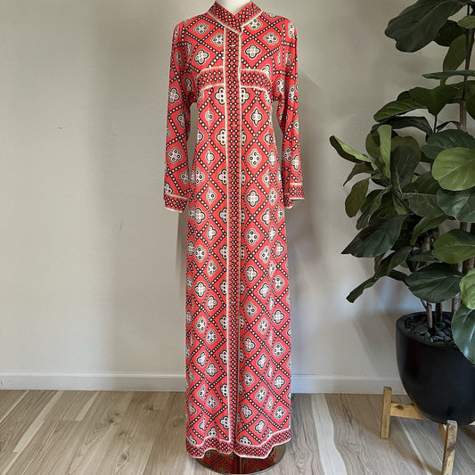 RARE Emilio Pucci Formfit Rogers EPFR Kimono Robe Hostess Gown Mod Psychedelic