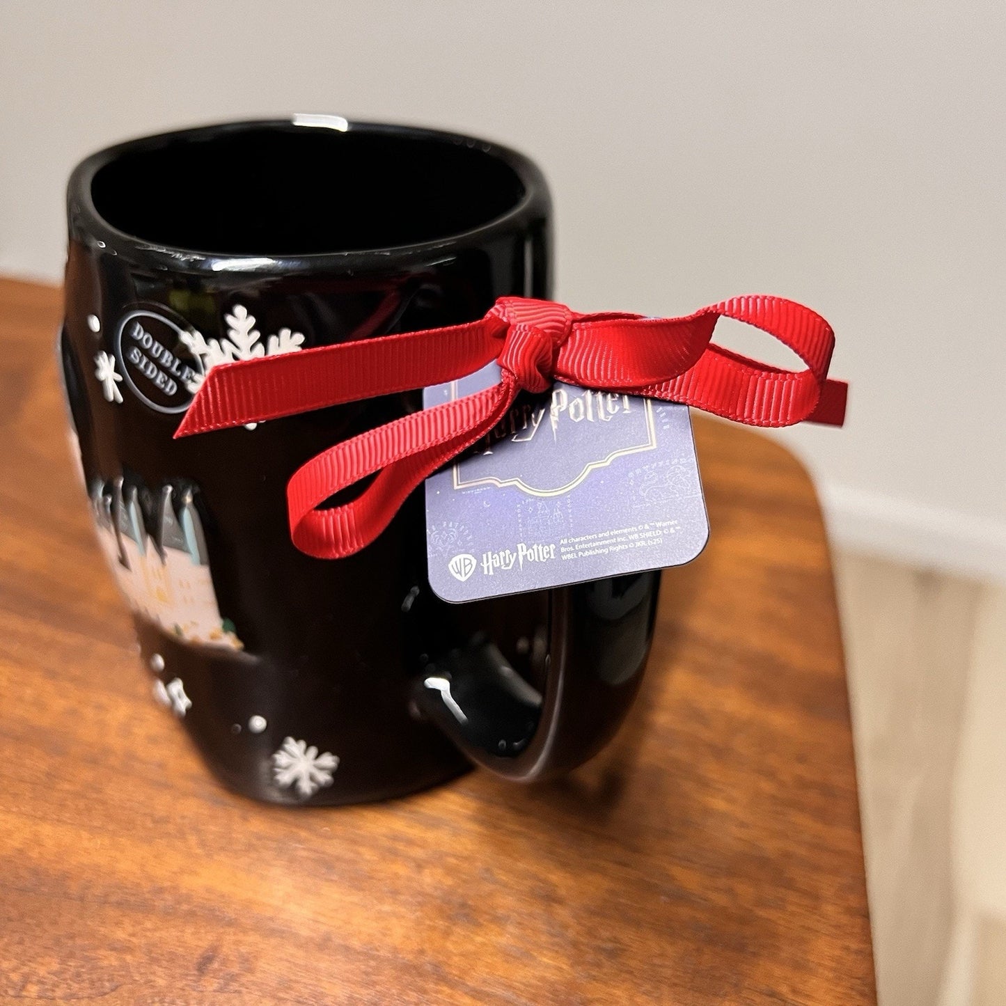 NEW Rae Dunn Harry Potter Mug “I’d Rather Stay At Hogwarts This Christmas” 18 oz