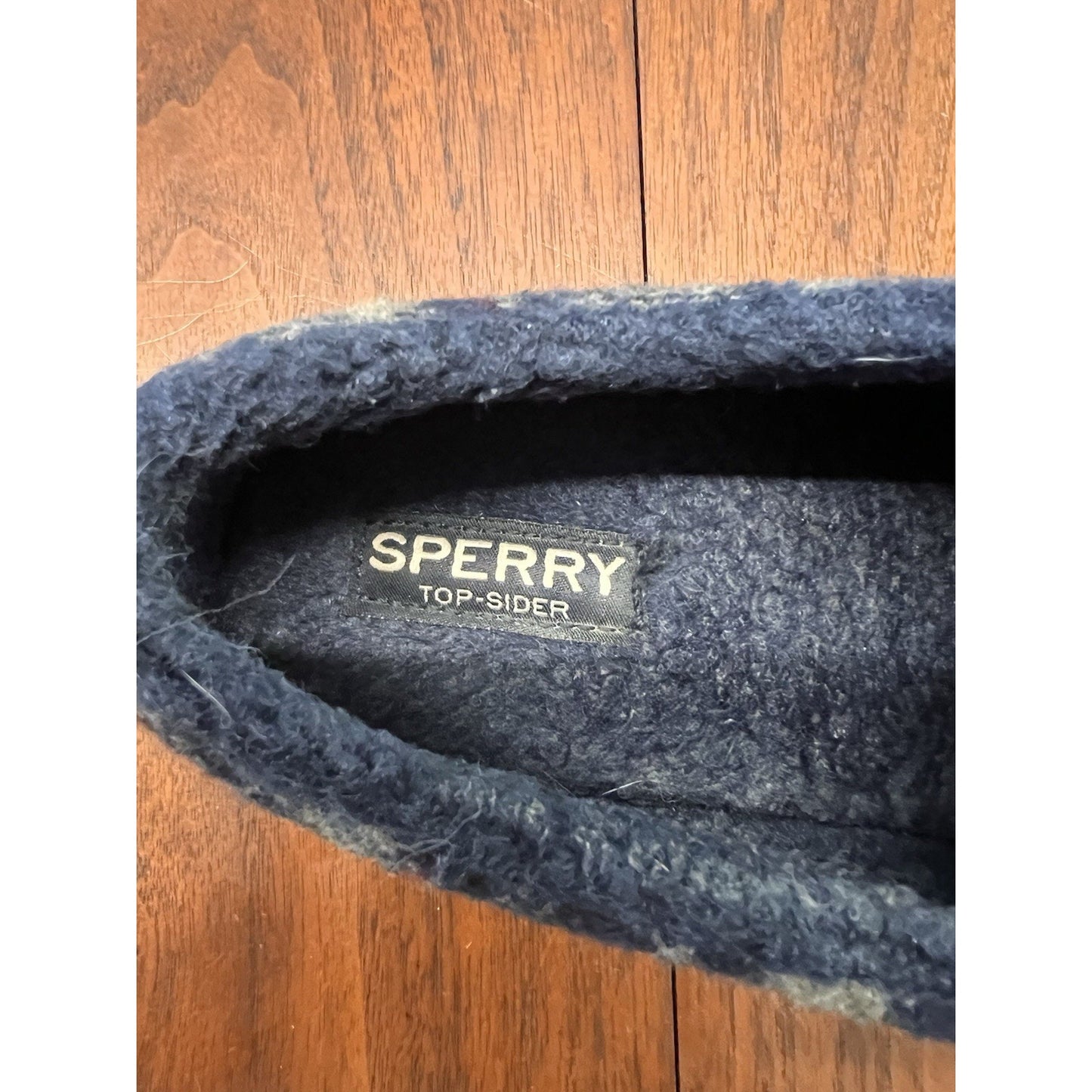 Sperry Pier Wave LTT Teddy Wool Blue Plaid Sneakers Women’s Size 6.5
