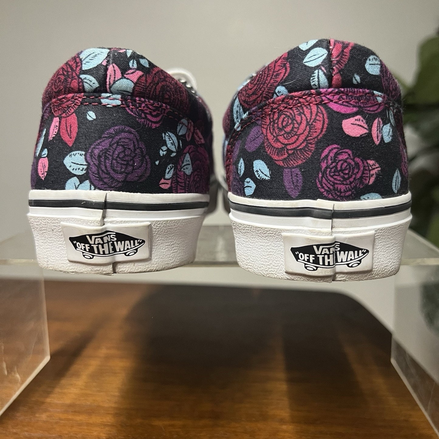 Vans Women's (6) Doheny Romantic Floral Gold Girly Skate Low Top Shoes