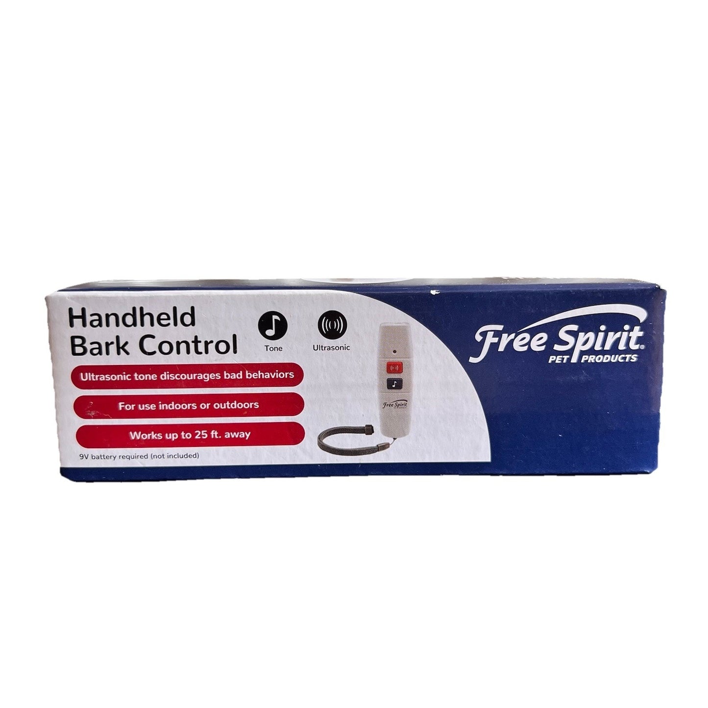 NEW Free Spirit Handheld Ultrasonic Tone Bark Control Dog Training Obedience NIB