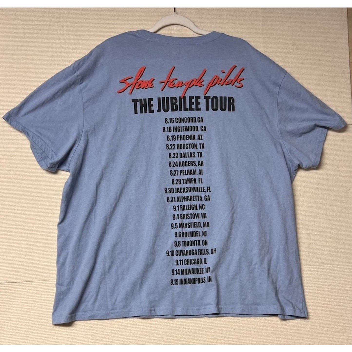 Stone Temple Pilots Jubilee Tour Graphic Tee Blue Men’s Size 2XL