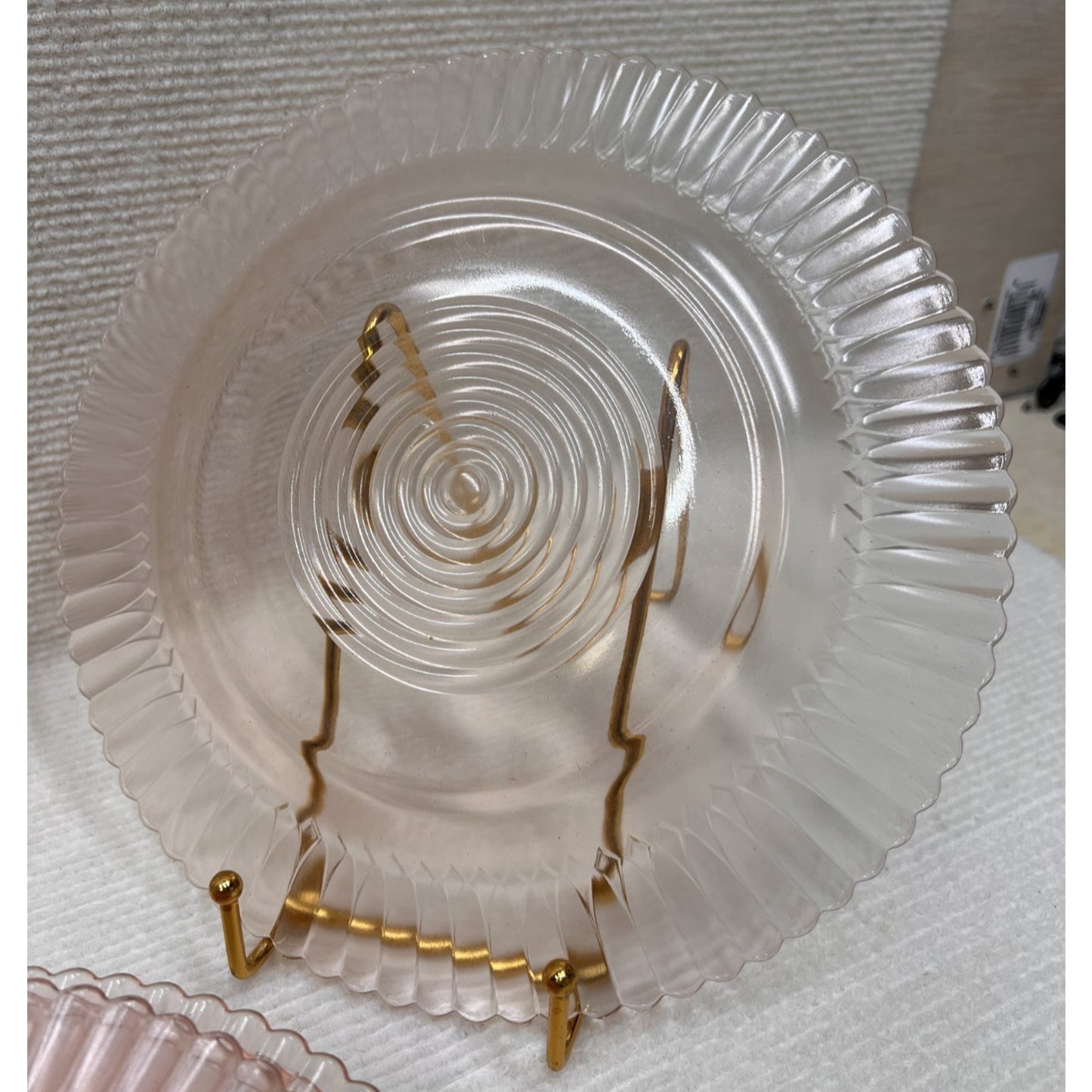 Vtg 1930's Macbeth Evans Pink Petalware Depression Glass 16pc 4 Place Setting
