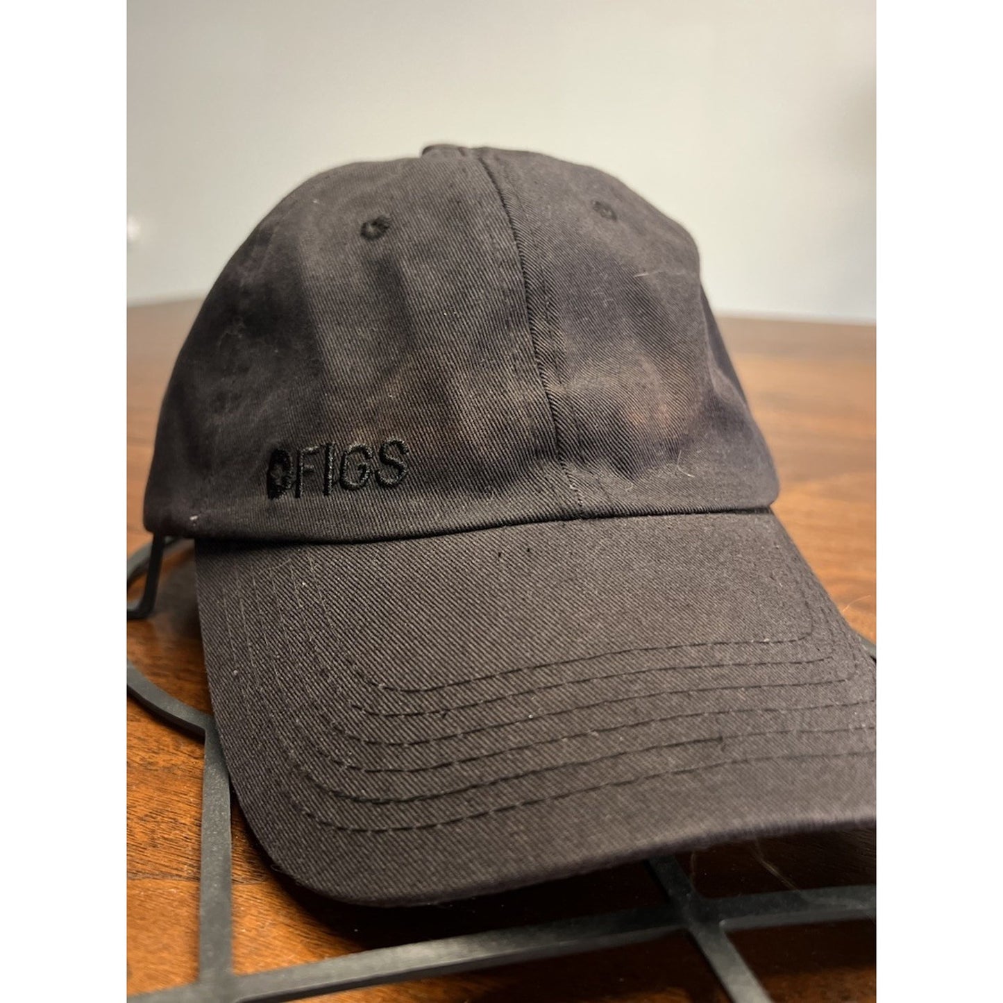 FIGS Scrubs 100% Cotton Adjustable Baseball Cap – Black – Unisex