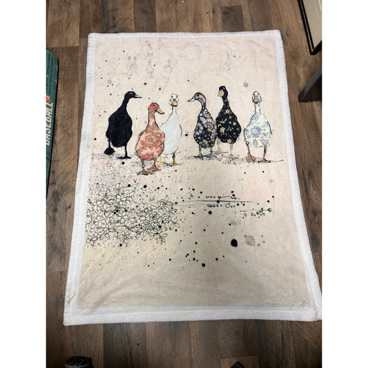 Silk Touch “Five Ducks” by Sarah Jenkins Throw Blanket