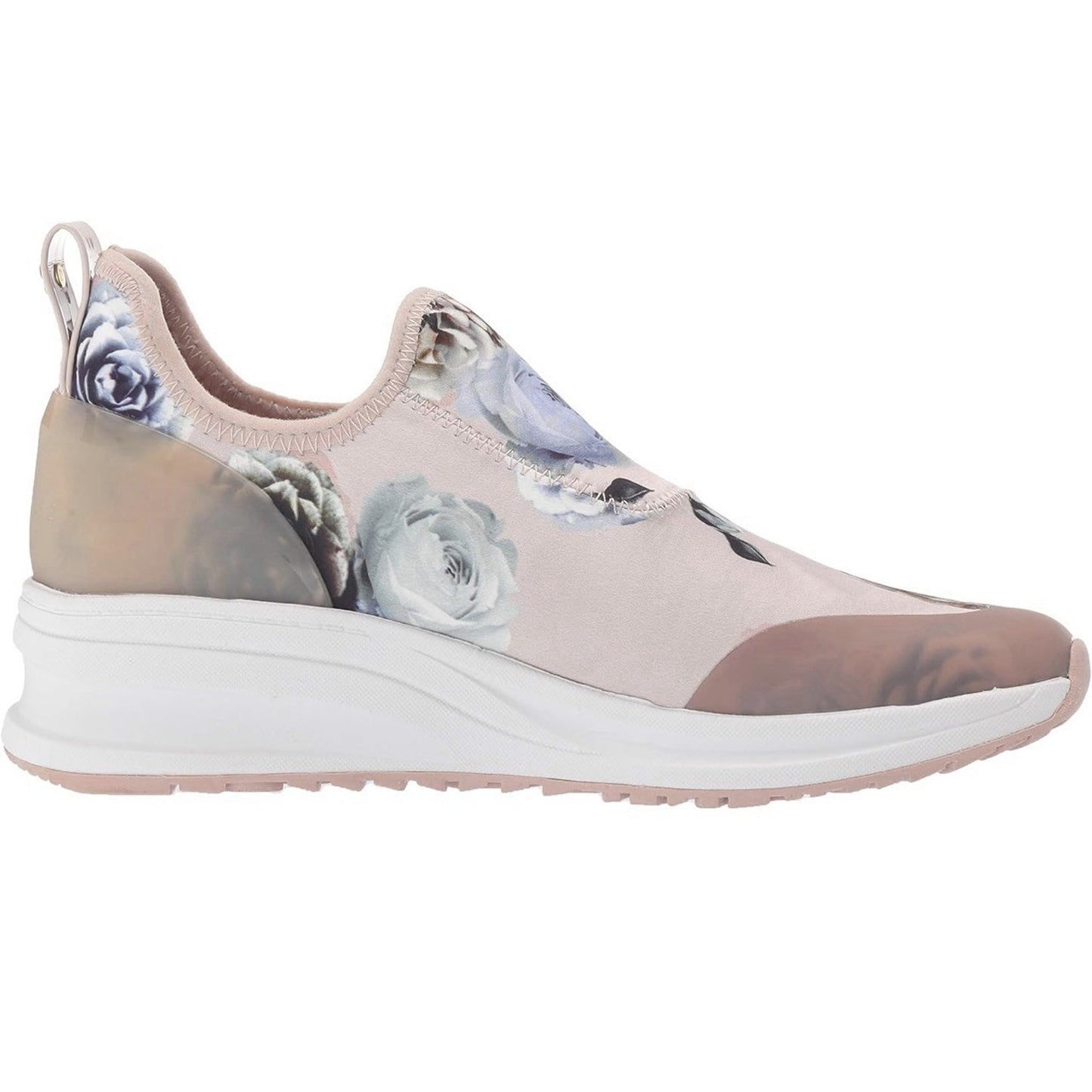 Taryn Rose Zabella Sneaker Shoe Slip On Platform 10M Pink Floral Memory Foam