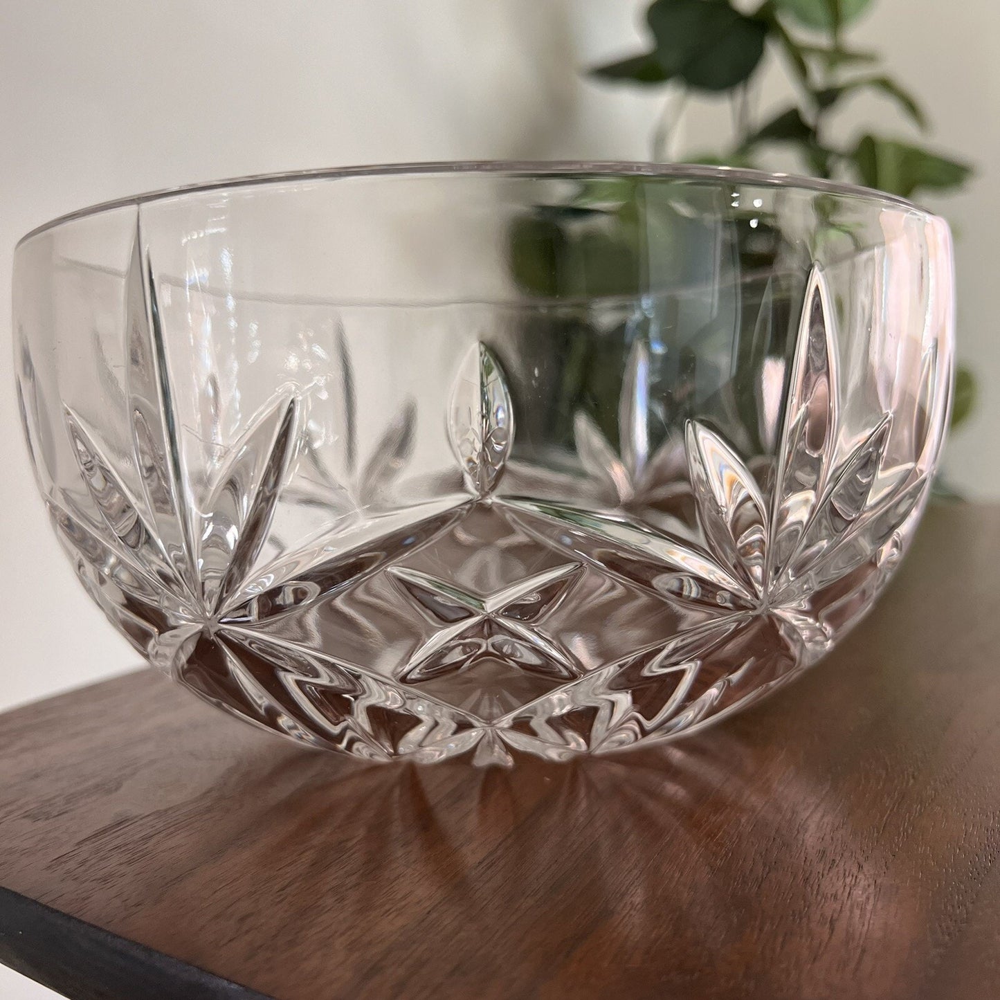 Tiffany & Co. Crystal Glass Serving Bowl Designed Exclusively for Enterprise 8”